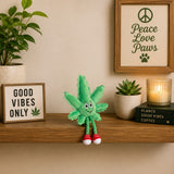 Lil' MJ the Marijuana Leaf | 420 Cat Toy & Collectible Plush For Pet PAW20