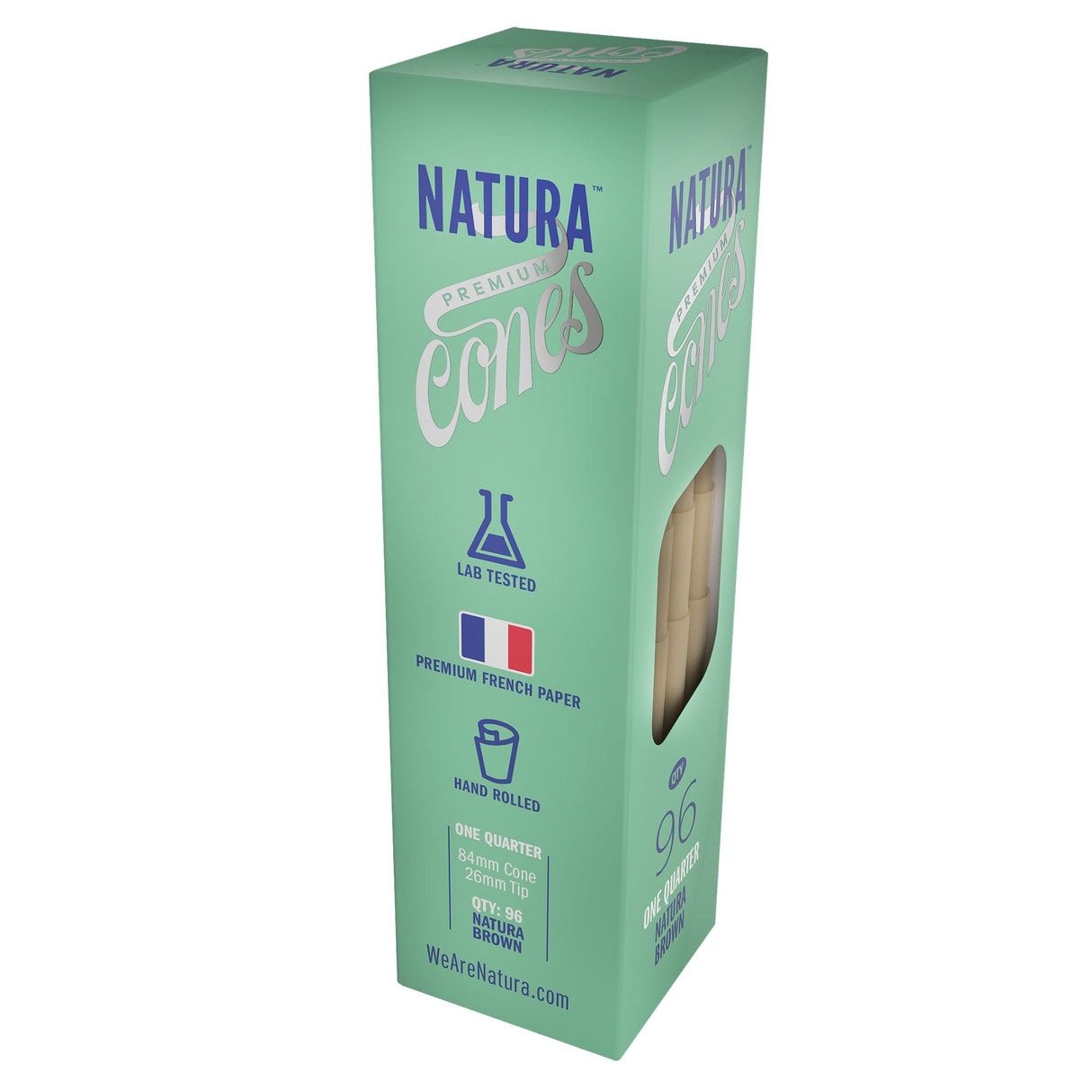 Natura –  Unbleached Brown Pre-Rolled Paper Mini Tower