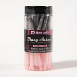 Blazy Susan | Ultra Thin Rice Cones Jar – 50 Count Pre-rolled Cone (Bulk / Tower) Smoking Cat Distribution 98mm