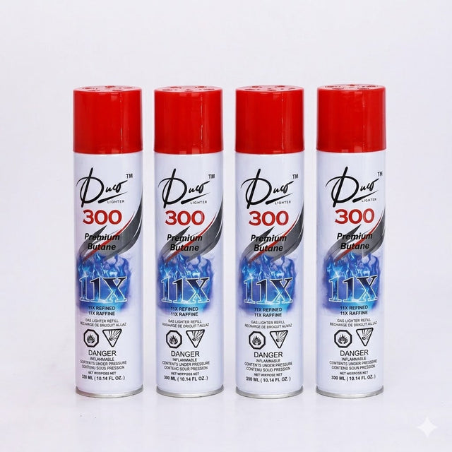 DUCO™ | 11X PREMIUM REFINED BUTANE - 300 ML PACK OF 12 Butane · Fluid ONE TRADING