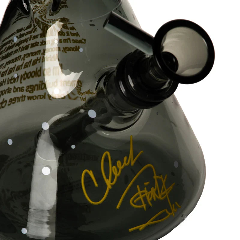 Cheech & Chong® Glass | 10" Stoners in Space Beaker Base Water Pipe [CC157] Glass Bong Smoking Cat Distribution