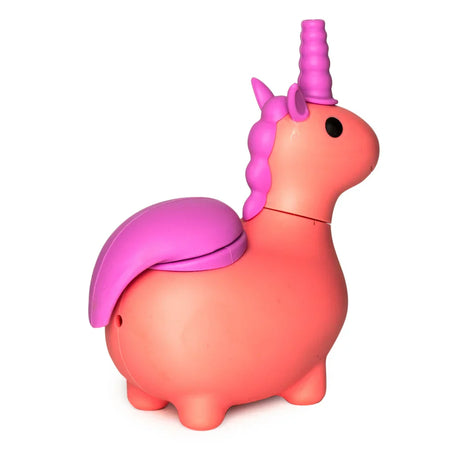 LIT® Silicone | 4.75" Unicorn Hand Pipe Silicone Pipe Smoking Cat Distribution Pink