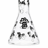 10" Glow-in-the-Dark Mushroom Beaker Bong Glass Bong Super Supplys Inc