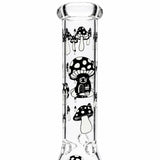 10" Glow-in-the-Dark Mushroom Beaker Bong Glass Bong Super Supplys Inc