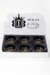 Acid Secs round glass ashtray Box of 6- - One Wholesale