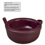 NOVELTY ROAST & TOAST CEREAL BOWL - PLUM COLOR