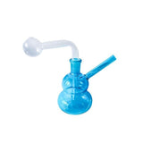4" Oil Burner Water Bong [AK-I4] Oil Burner Canadian Distributor Blue