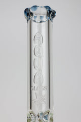 15.5" AQUA Glass / 9mm / glass beaker water bong- - One Wholesale