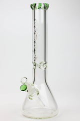 15.5" AQUA Glass / 9mm / glass beaker water bong-Green - One Wholesale