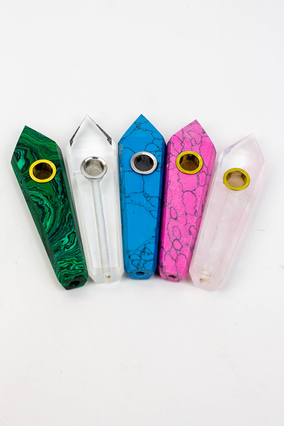 Acid Secs - Crystal Stone Smoking Pipe with choke hole Quartz · Stone Pipe Acid Secs Productions Inc.