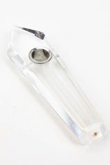 Acid Secs - Crystal Stone Smoking Pipe with choke hole Quartz · Stone Pipe Acid Secs Productions Inc. Clear