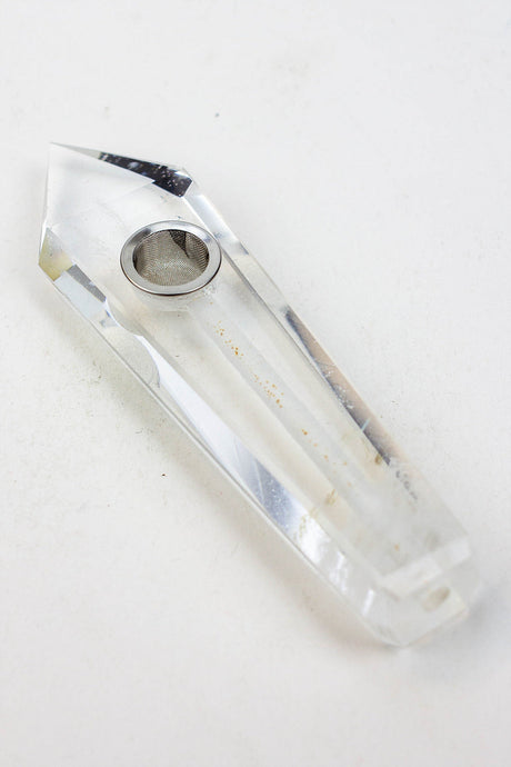 Acid Secs - Crystal Stone Smoking Pipe without choke hole Quartz · Stone Pipe Acid Secs Productions Inc. Clear