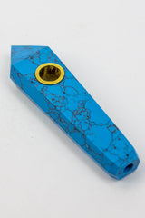 Acid Secs - Crystal Stone Smoking Pipe without choke hole Quartz · Stone Pipe Acid Secs Productions Inc. Blue Howlite