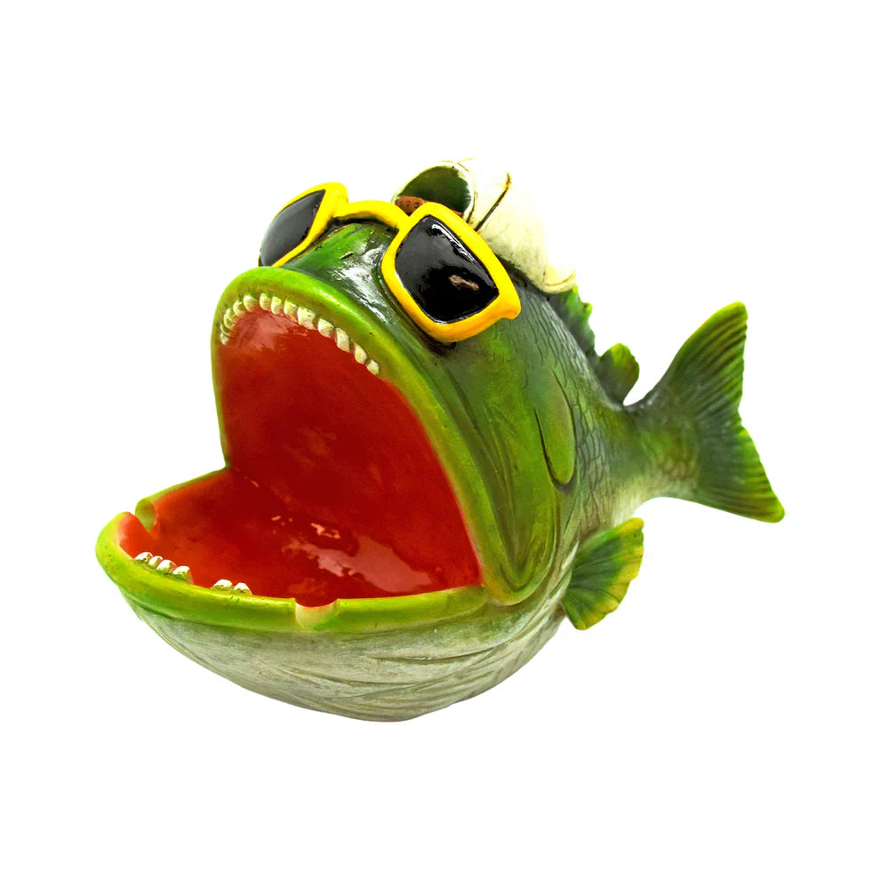 Fantasy Gifts | Cool Fish Ashtray [AT542] Ceramic Ashtray Smoking Cat Distribution