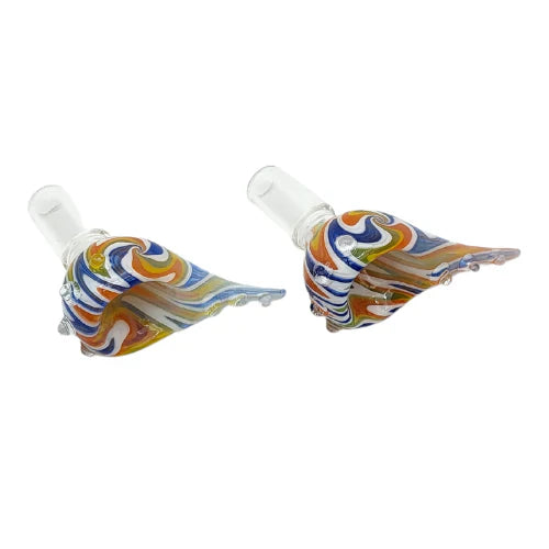 14mm Wig Wag Bong Bowl w/ handle – Assorted [BB06] / 1 pcs Bowl · Banger · Oil Burner Small Biz Distributors