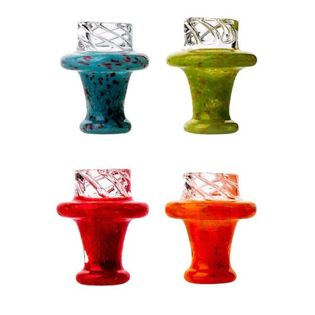 Fritted Flat Spinner Cap – 1 PCS Assorted Colors | Premium Spinner Carb Cap for Terp Pearls Cap · Dabber · Insert · Clip · Nail Small Biz Distributors