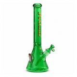 Fortune | 18" 7mm Beaker w/ Lighter Pocket Glass Bong Fortune Green