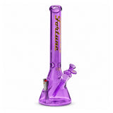 Fortune | 18" 7mm Beaker w/ Lighter Pocket Glass Bong Fortune Purple