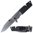 Folding Pocket Knife Stainless - Gun Gray Black [BF210856] Folding Knife Canadian Distributor
