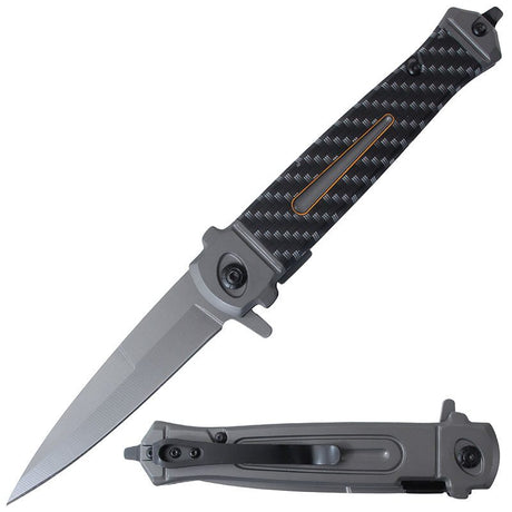 Folding Pocket Knife Stainless - Gun Gray Printing [BF210869] Folding Knife Canadian Distributor