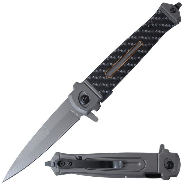 Folding Pocket Knife Stainless - Gun Gray Printing [BF210869] Folding Knife Canadian Distributor