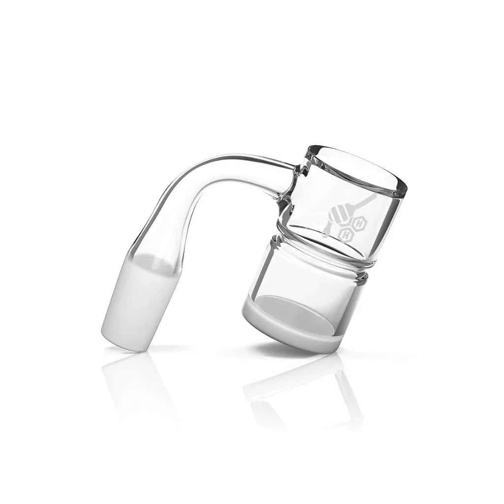 Honeybee Herb - HONEY & MILK BEVEL SPLASH BUCKET Banger Bowl · Banger · Oil Burner Honeybee Herb 14 mm Male