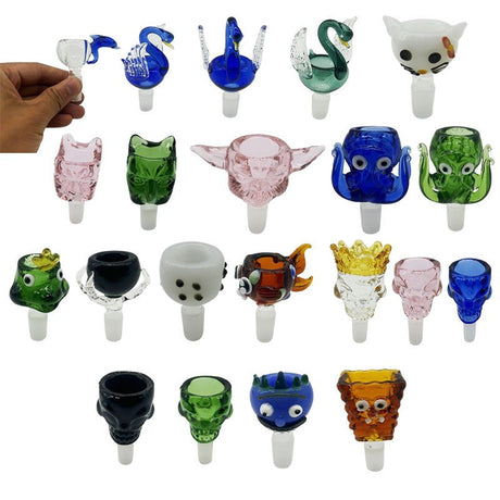 Cartoon Shape Male Join Bubble Glass Bowl Display Box of 20 [BWD-004-Cartoon]