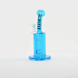 Castle Glassworks | 8.5" Barrel Dab Rig – 7mm Thick Electroplated Glass (14mm Female) Glass Rig Castle Glassworks Blue