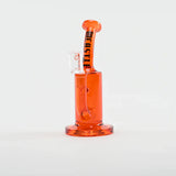 Castle Glassworks | 8.5" Barrel Dab Rig – 7mm Thick Electroplated Glass (14mm Female) Glass Rig Castle Glassworks Orange
