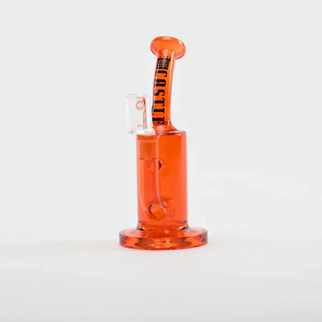 Castle Glassworks | 8.5" Barrel Dab Rig – 7mm Thick Electroplated Glass (14mm Female) Glass Rig Castle Glassworks Orange