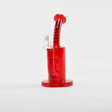 Castle Glassworks | 8.5" Barrel Dab Rig – 7mm Thick Electroplated Glass (14mm Female) Glass Rig Castle Glassworks Red