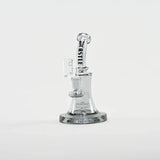 Castle Glassworks | 8.5" Bell Dab Rig – 7mm Thick Electroplated Glass (14mm Female) Glass Rig Castle Glassworks Silver
