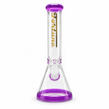 Fortune | 10" Color Accent Beaker Glass Water Pipe – 5mm Glass Bong Fortune