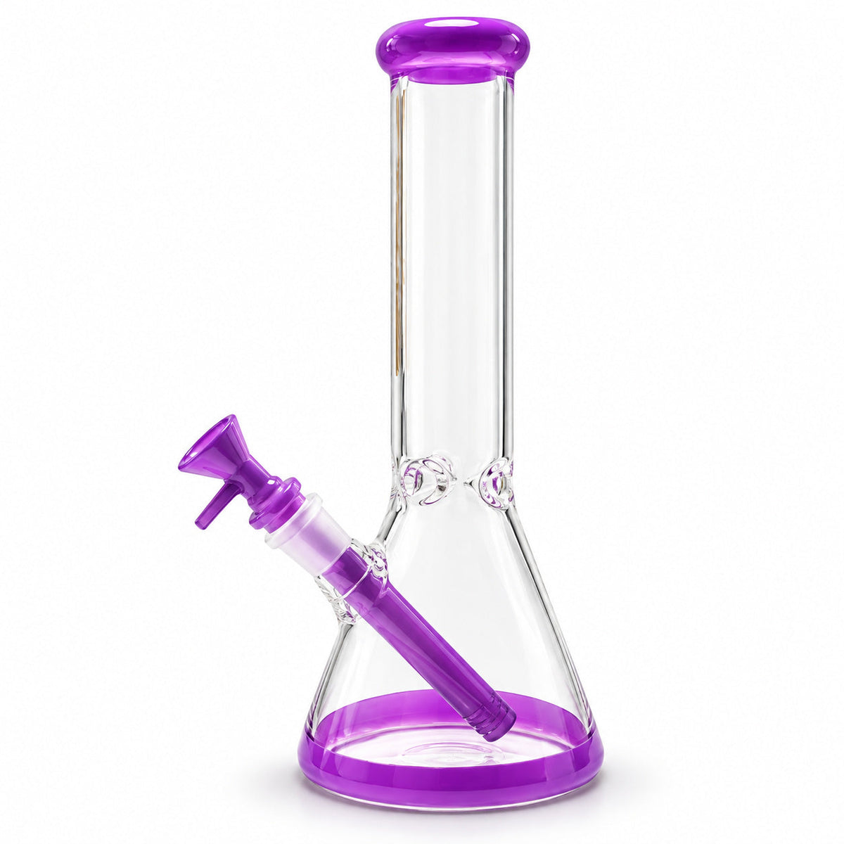 Fortune | 10" Color Accent Beaker Glass Water Pipe – 5mm Glass Bong Fortune