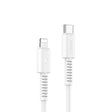 Type C to Lightning PVC Data Cable 1 meter 20W – White [CA153] Pack of 10 Charging Cable · Accessory Canadian Distributor