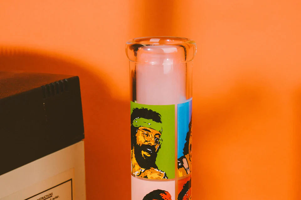 Cheech & Chong® Glass | 10" Pop Art Beaker Base Water Pipe [CC155] Glass Bong Smoking Cat Distribution