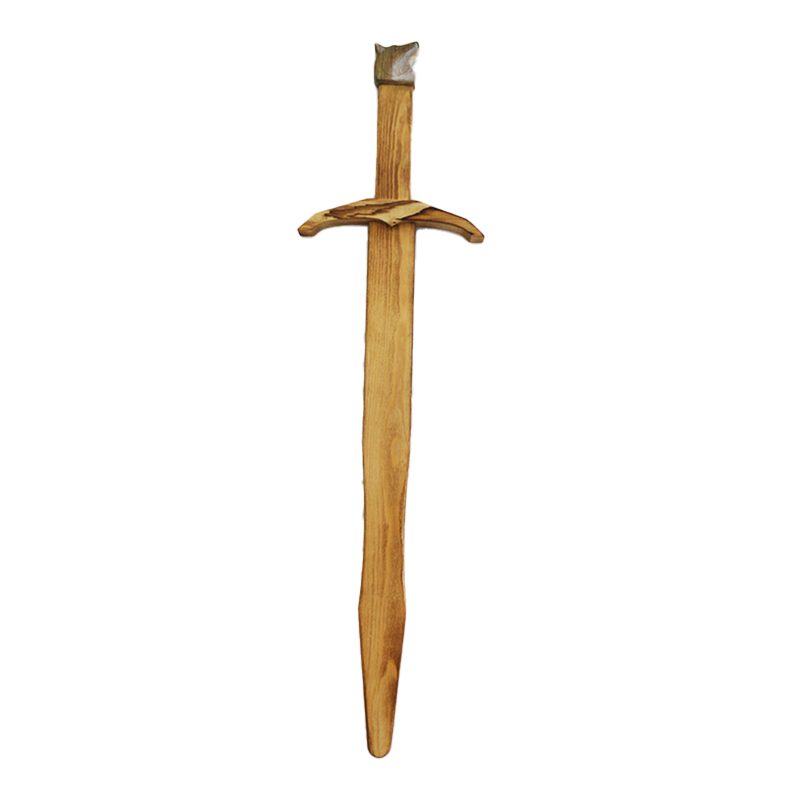 Sword wolf handle wooden decoration, hand crafted [CD-4524] Handcrafted Canadian Distributor