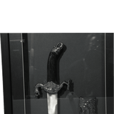Knife Frame Black Display Wall Glass Mounted Décor (CDYWL-2558) Flag · Sign · Deco Canadian Distributor