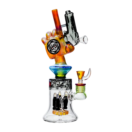 Cheech | 12.5" Pistalado Bong CHE-356 Glass Bong Smoking Cat Distribution