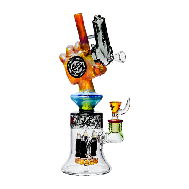Cheech | 12.5" Pistalado Bong CHE-356 Glass Bong Smoking Cat Distribution
