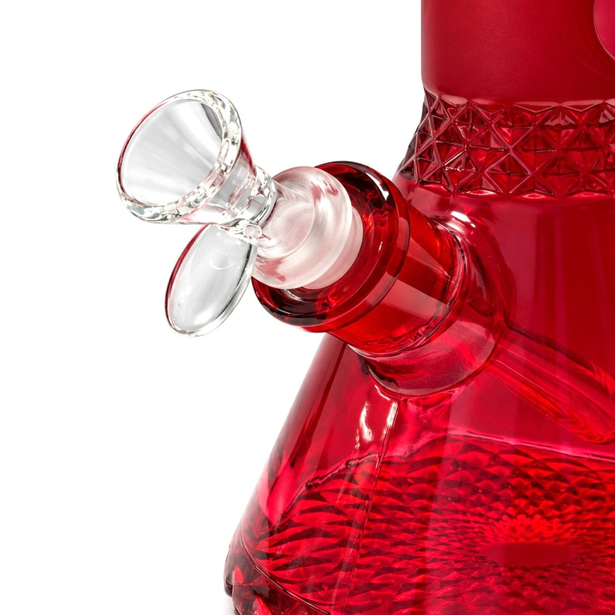 12.5" Crystal Facet Beaker Bong – 7mm Thick Glass Glass Bong Super Supplys Inc