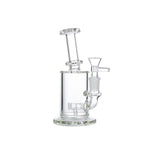 7″ Clear Glass Bong with water diffuser [C1041] Glass Bong Canadian Distributor