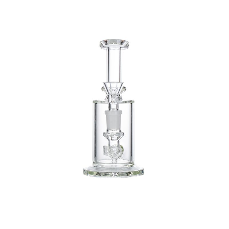 7″ Clear Glass Bong with water diffuser [C1041] Glass Bong Canadian Distributor