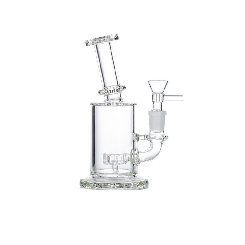 7″ Clear Glass Bong with water diffuser [C1041] Glass Bong Canadian Distributor