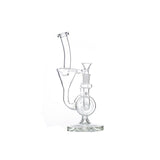 11″ Clear Recycler Glass Bong with inline diffuser [C8032] Glass Bong Canadian Distributor