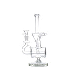 11″ Clear Recycler Glass Bong with inline diffuser [C8032] Glass Bong Canadian Distributor