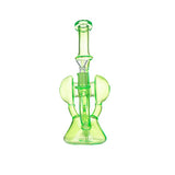 11″ Slim Green Recycler Glass Bong [C8033] Glass Bong Canadian Distributor
