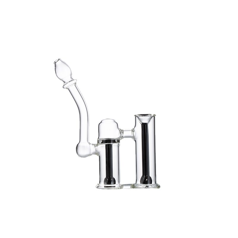 6″ Clyde Bubbler – Dual Chamber Glass Bong [DCK-018] Glass Bong Canadian Distributor