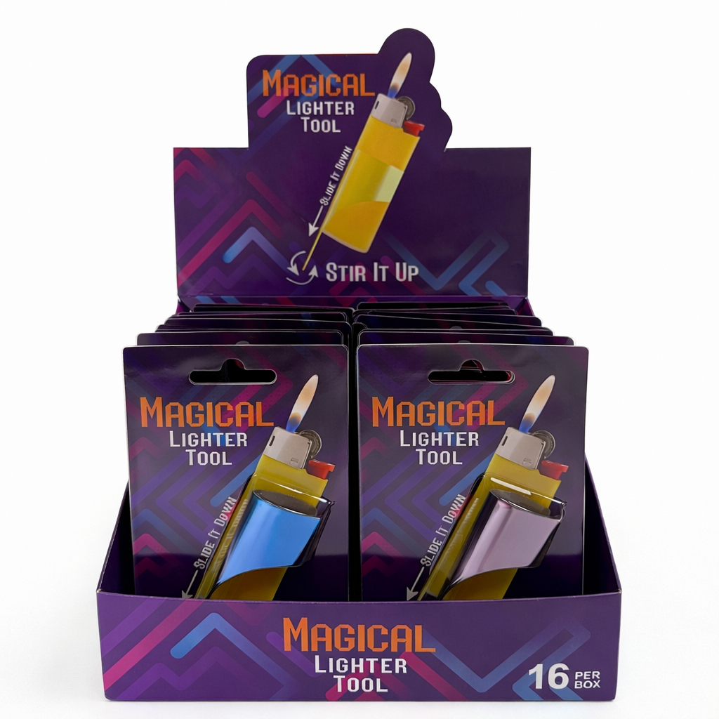 Magical Lighter Tool – Assorted Colors [TH-0019] - Display of 16 Accessory Canadian Distributor