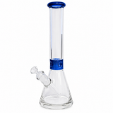 16" Water Pipe with Ice Catcher – 7mm [GP1874] Glass Bong ONE Blue